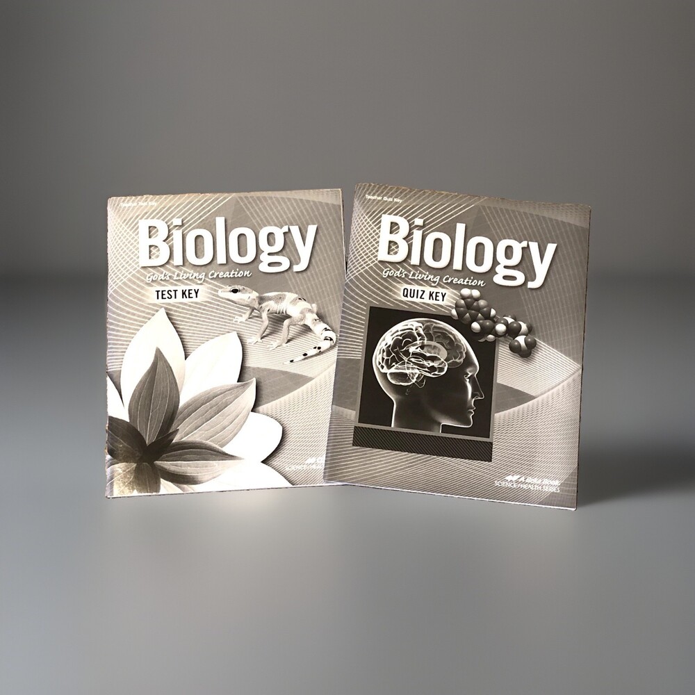 Abeka 10th Grade Biology God's Living Creation Teacher Test & Quiz Key